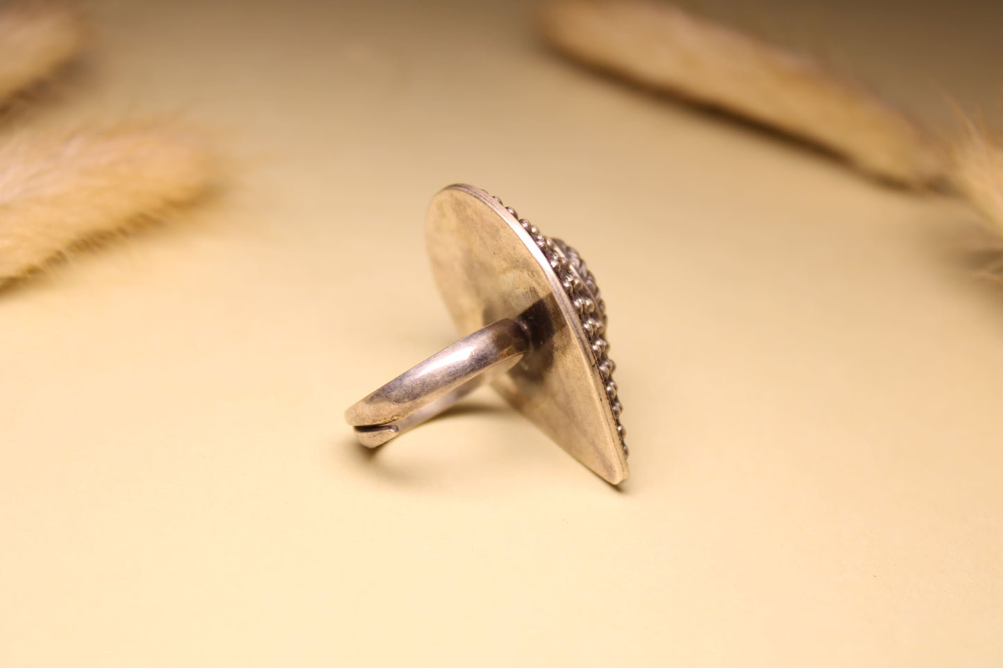 Teardrop Heritage Silver Ring