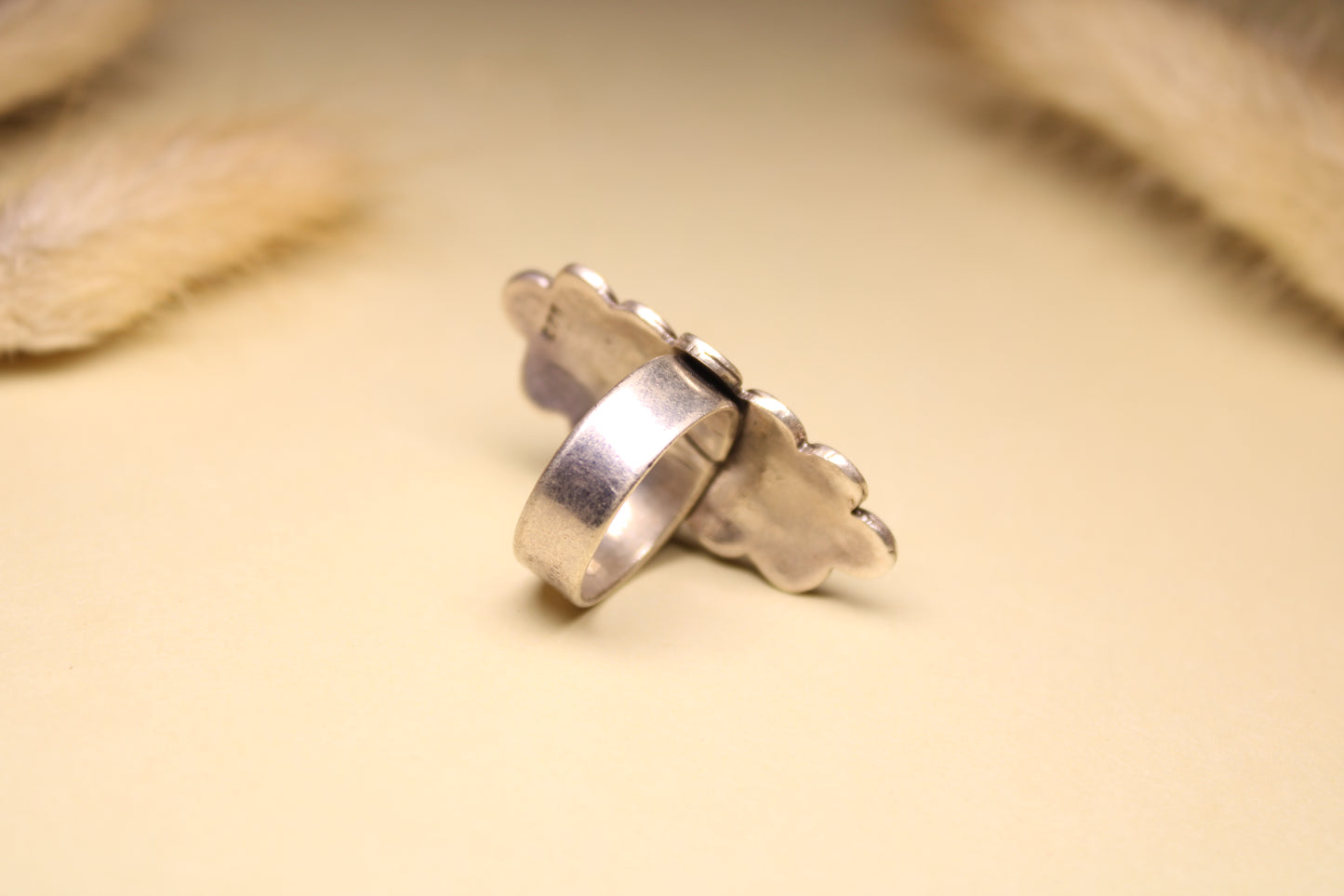 Spiral Bloom Silver Ring