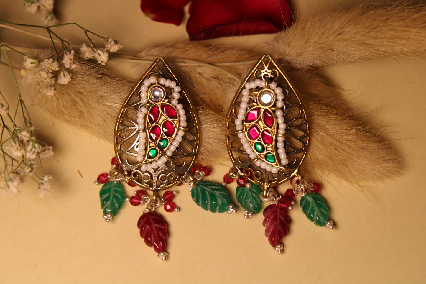 Pushp Pallav Drop Earrings