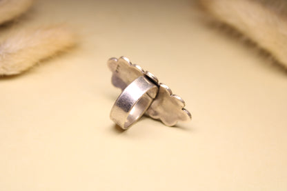 Spiral Bloom Silver Ring