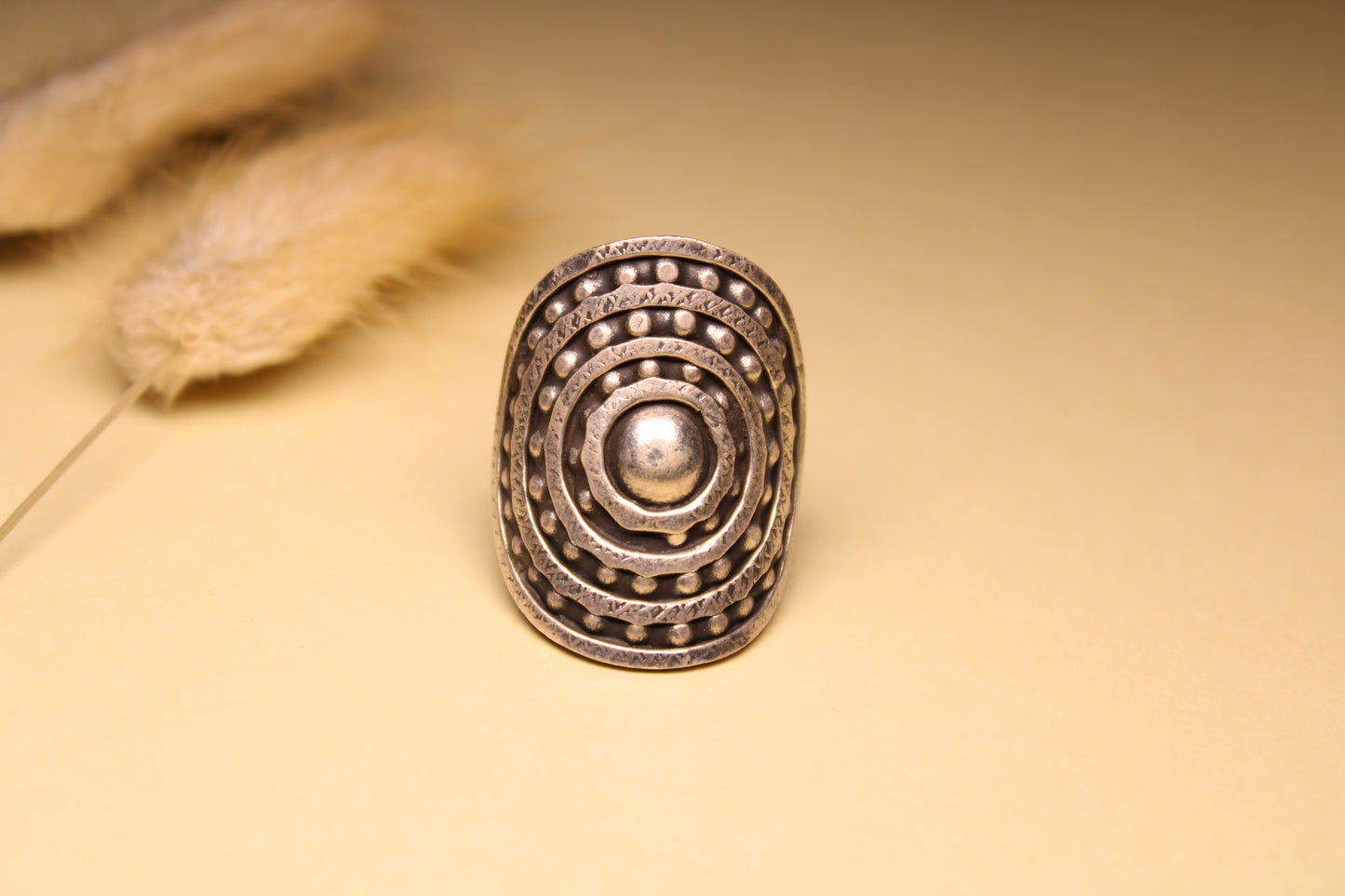 Concentric Heritage Silver Ring