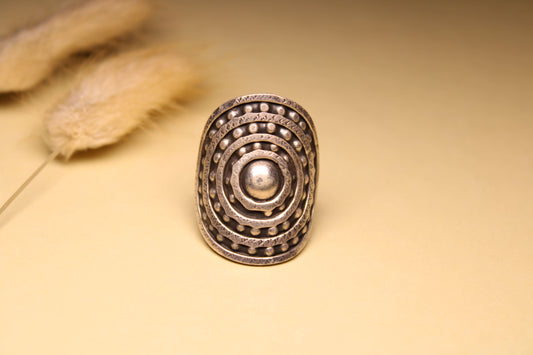 Concentric Heritage Silver Ring
