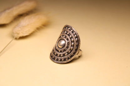 Concentric Heritage Silver Ring