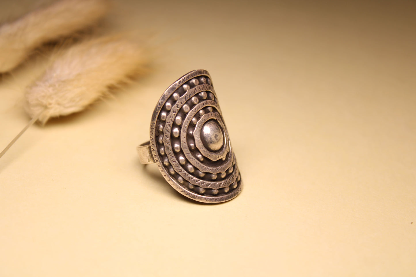 Concentric Heritage Silver Ring