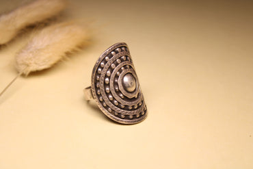 Concentric Heritage Silver Ring