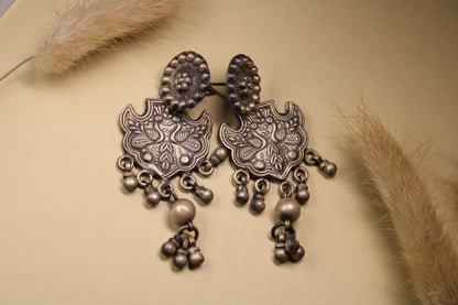 Heritage Bloom Silver Earrings