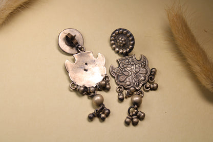 Heritage Bloom Silver Earrings
