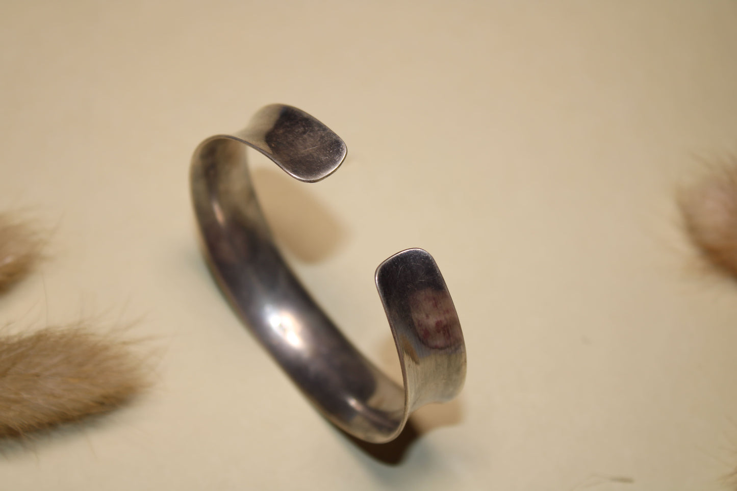 Classic Polished Silver Cuff Bracelet